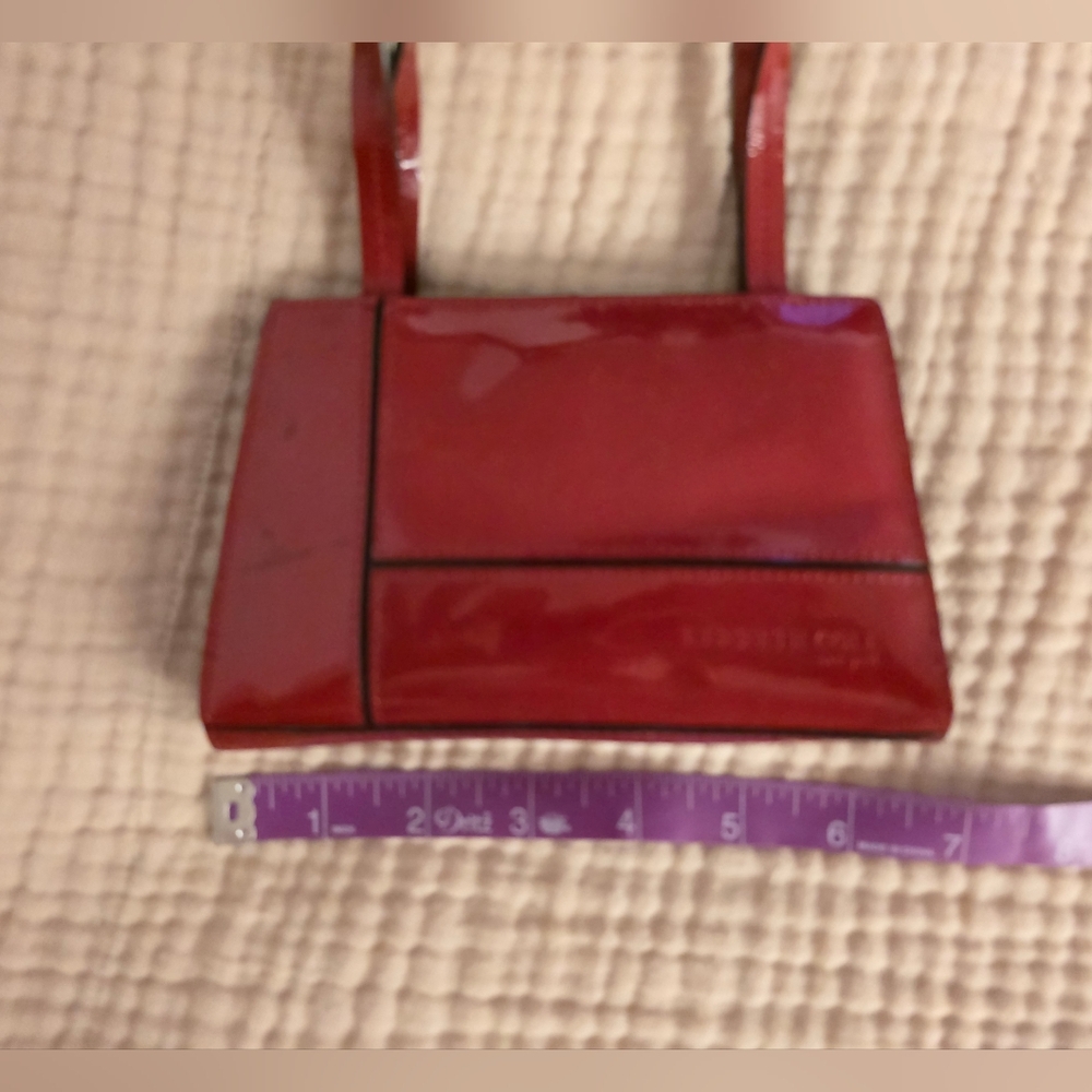 Kenneth Cole New York Red Patent Leather Mini Bag - Picture 2 of 6